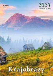 Kalendarz 2023 ścienny Krajobrazy. Wydawca: Kalpol. Dadada.pl Opakowanie Kalendarz 2023 ścienny Krajobrazy