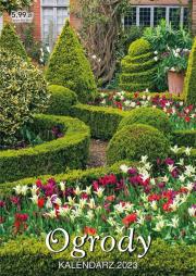 Kalendarz 2023 ścienny Ogrody. Wydawca: Kalpol. Dadada.pl Opakowanie Kalendarz 2023 ścienny Ogrody