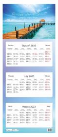 Opakowanie Kalendarz 2023 trójdzielny Widok