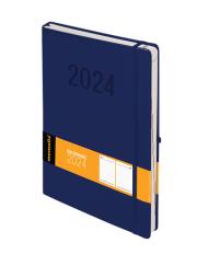 Okładka książki Kalendarz 2024 2024 Memo A4 DNS granat