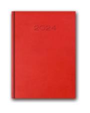 Opakowanie Kalendarz 2024 21D A5 CZERWONY KSIĄŻKOWY
