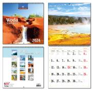 Kalendarz 2024 30x60 13 plansz Woda. Wydawca: EV-Corp. Dadada.pl Opakowanie Kalendarz 2024 30x60 13 plansz Woda