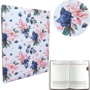 Kalendarz 2024 A4 dzienny soft touch Róże Blue. Wydawca: EV-Corp. Dadada.pl Opakowanie Kalendarz 2024 A4 dzienny soft touch Róże Blue