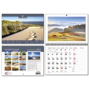 Kalendarz 2024 A4 terminarz 13 plansz PL Pejzaże. Wydawca: EV-Corp. Dadada.pl Opakowanie Kalendarz 2024 A4 terminarz 13 plansz PL Pejzaże