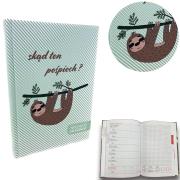 Opakowanie Kalendarz 2024 A5 tygodniowy Leniwiec chwilunia