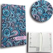 Kalendarz 2024 A6 tygodniowy paisley turkus. Wydawca: EV-Corp. Dadada.pl Opakowanie Kalendarz 2024 A6 tygodniowy paisley turkus