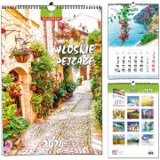 Kalendarz 2024 B3 13 plansz Włoskie Pejzaże. Wydawca: EV-Corp. Dadada.pl Opakowanie Kalendarz 2024 B3 13 plansz Włoskie Pejzaże