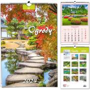 Kalendarz 2024 B3 7 plansz Ogrody. Wydawca: EV-Corp. Dadada.pl Opakowanie Kalendarz 2024 B3 7 plansz Ogrody