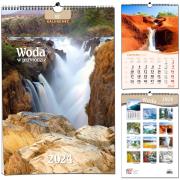 Kalendarz 2024 B3 7 plansz Woda. Wydawca: EV-Corp. Dadada.pl Opakowanie Kalendarz 2024 B3 7 plansz Woda