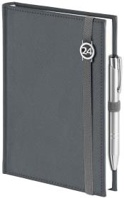 Opakowanie Kalendarz 2024 B5 tygodniowy cross z gumką srebrny