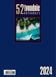 Opakowanie Kalendarz 2024 Biurkowy stojący granatowy