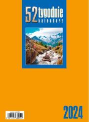 Opakowanie Kalendarz 2024 Biurkowy stojący żółty