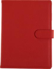 Opakowanie Kalendarz 2024 dzienny B5 z zapięciem ekoskóra czerwony