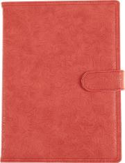 Opakowanie Kalendarz 2024 dzienny B5 z zapięciem flower czerwony