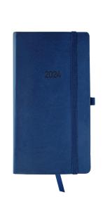 Opakowanie Kalendarz 2024 flex z gumką Dl tygodniowy  granatowy V2