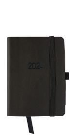 Opakowanie Kalendarz 2024 flex z gumką kieszonkowy V3 czarny