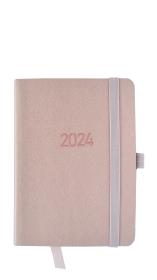Opakowanie Kalendarz 2024 flex z gumką kieszonkowy V6 różowy