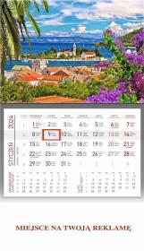 Okładka książki Kalendarz 2024 jednodzielny wyspa