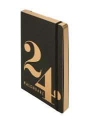 Okładka książki Kalendarz 2024 Kraft A5 czarny DNS