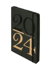 Okładka książki Kalendarz 2024 Kraft A5 złoty DNS