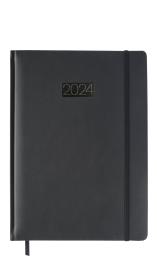 Opakowanie Kalendarz 2024 lux z gumką A4 tygodniowy V5 czarny