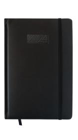 Opakowanie Kalendarz 2024 lux z gumką A5 dzienny V5 czarny