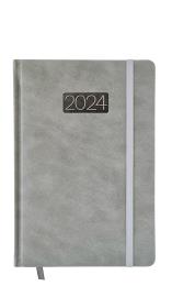 Opakowanie Kalendarz 2024 lux z gumką A5 tygodniowy V4 szary