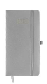 Opakowanie Kalendarz 2024 lux z gumką Dl tygodniowy  V5 srebrny