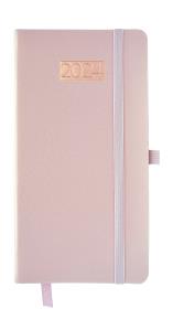 Opakowanie Kalendarz 2024 lux z gumką Dl tygodniowy V8 różowy