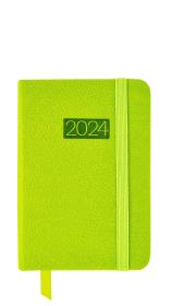Opakowanie Kalendarz 2024 lux z gumką kieszonkowy V1 zielony