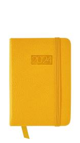 Opakowanie Kalendarz 2024 lux z gumką kieszonkowy V3 żółty