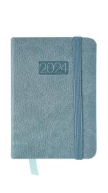 Opakowanie Kalendarz 2024 lux z gumką kieszonkowy V7 niebieski