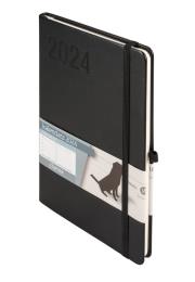 Okładka książki Kalendarz 2024 Minimalizm A5 czarny TNS