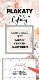 Opakowanie Kalendarz 2024 notatnikowy Plakaty - Cytaty