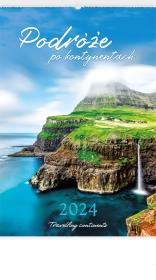 Opakowanie Kalendarz 2024 Reklamowy Podróże po kontynentach