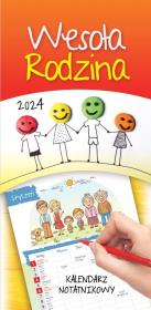 Opakowanie Kalendarz 2024 rodzinny notatnikowy Wesoła rodzina