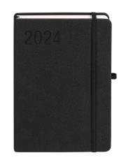 Okładka książki Kalendarz 2024 Sakura A5 czarny DNS