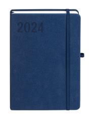 Okładka książki Kalendarz 2024 Sakura A5 granat DNS