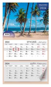 Kalendarz 2024 ścienny dwumiesięczny premium MIX. Wydawca: Kalpol. Dadada.pl Opakowanie Kalendarz 2024 ścienny dwumiesięczny premium MIX