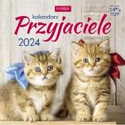 Opakowanie Kalendarz 2024 ścienny kwadrat Przyjaciele