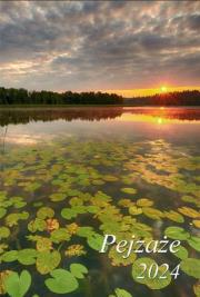 Okładka książki Kalendarz 2024 Ścienny wieloplanszowy Pejzaże