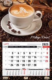 Okładka książki Kalendarz 2024 trójdzielny 3XL jednodzielny cappuccino KTJ3XL-V.12