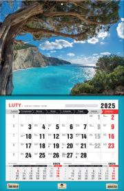 Okładka książki Kalendarz 2024 trójdzielny 3XL jednodzielny zatoka KTJ3XL-V.10