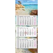 Kalendarz 2024 trójdzielny główka płaska Sardynia. Wydawca: EV-Corp. Dadada.pl Opakowanie Kalendarz 2024 trójdzielny główka płaska Sardynia