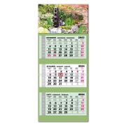 Opakowanie Kalendarz 2024 trójdzielny Lux gł. wypukła Ogrody