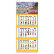 Kalendarz 2024 trójdzielny LUX wypukły Bałtyk. Wydawca: EV-Corp. Dadada.pl Opakowanie Kalendarz 2024 trójdzielny LUX wypukły Bałtyk