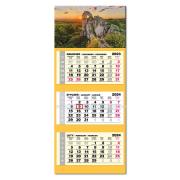 Opakowanie Kalendarz 2024 trójdzielny LUX wypukły Góry