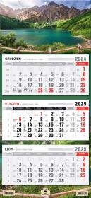 Okładka książki Kalendarz 2024 trójdzielny Morskie Oko KT1-V.58