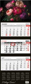 Opakowanie Kalendarz 2024 trójdzielny premium bukiet KT2-V.52