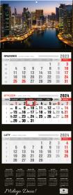 Opakowanie Kalendarz 2024 trójdzielny premium City Dubai KT2-V.53